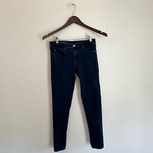 AG Adriano Goldschmied The Legging Ankle Jeans - Dark Wash, Size 27R